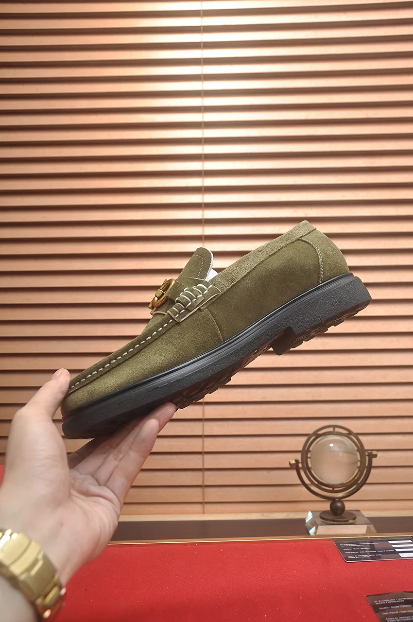 Men's shoes 💰440💶[Ferragamo/Ferragamo] The latest model in the counter. Original imported high-quality cowhide with open sides + imported 🐂 water-dyed cowhide lining + original luxury metal buckle + original combined outsole. No pressure for comparison. 38--45 (45 is custom-made and cannot be returned or exchanged)